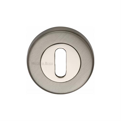 Heritage Brass V4000-MC Key Escutcheon Mercury finish