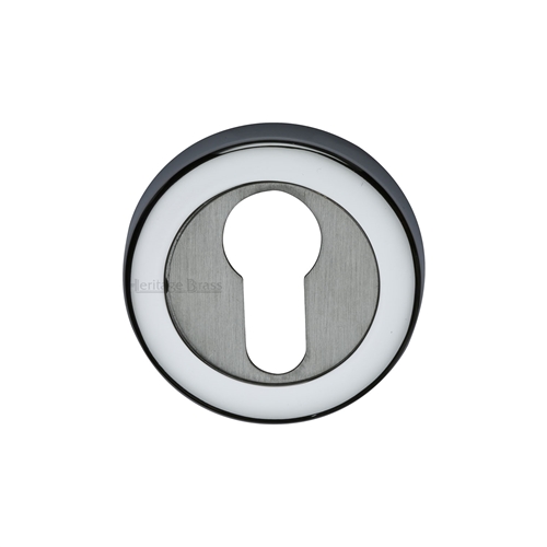 Heritage Brass V4020-AP Euro Profile Cylinder Escutcheon Apollo finish