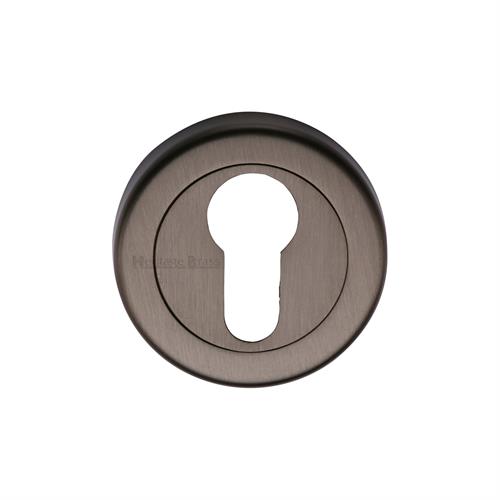 Heritage Brass V4020-MB Euro Profile Cylinder Escutcheon Matt Bronze finish