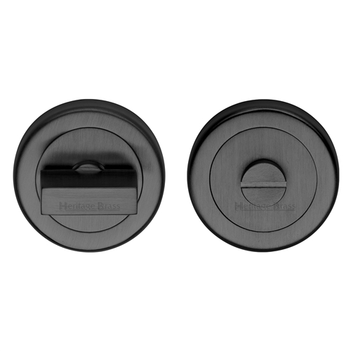 Heritage Brass Thumbturn Emergency Release Matt Black   V4035-BKMT