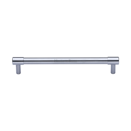 Heritage Brass Cabinet Pull Phoenix Design 160mm CTC Sain Chrome finish V4434 160-SC