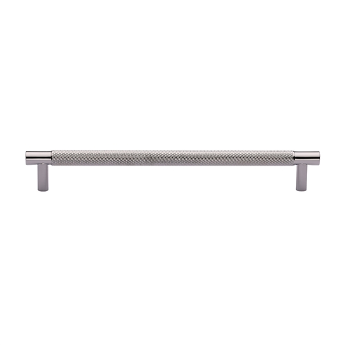 Heritage Brass Cabinet Pull Partial Knurl Design 192mm CTC Polished Chrome finish V4461 192-PC