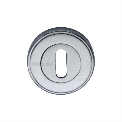 Heritage Brass V5000-SC Key Escutcheon Satin Chrome finish