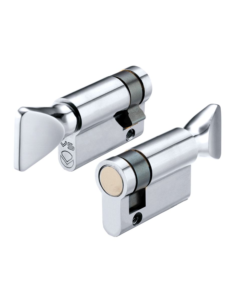 Vier V5EP55STPC V5 55mm Euro Single Turn only Polished Chrome