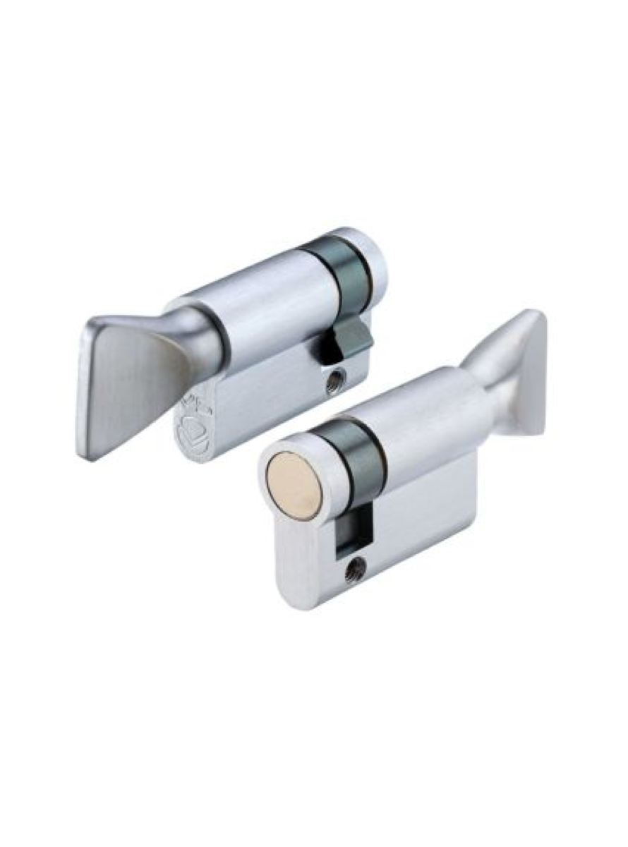 Vier V5EP55STSC V5 55mm Euro Single Turn only Satin Chrome