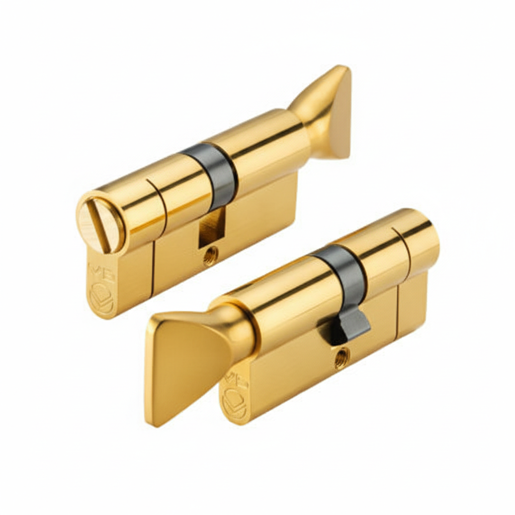 Vier V5EP70CBLPB V5 70mm Euro Turn with Coin Release Polished Brass