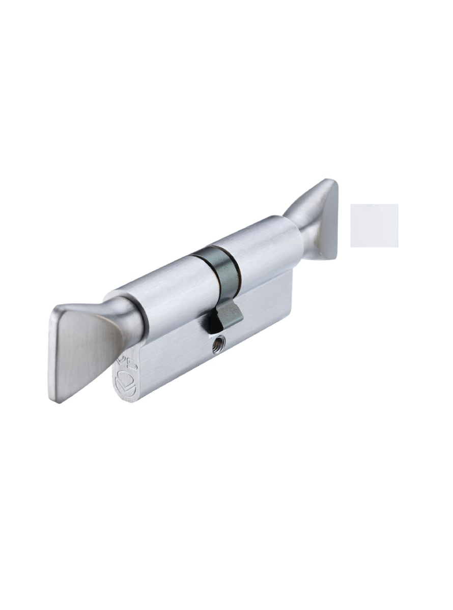 Vier V5EP70TTPC V5 70mm Euro Double Turn Cylinder Polished Chrome