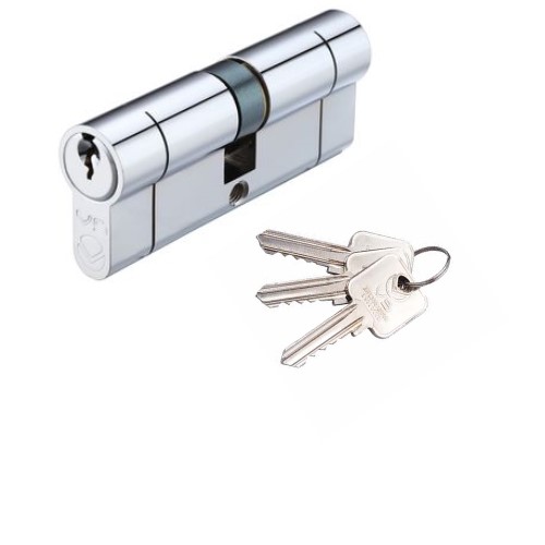 Vier V5EP100DPCE V5 100mm Euro Double Cylinder Cylinder Keyed to Differ Polished Chrome