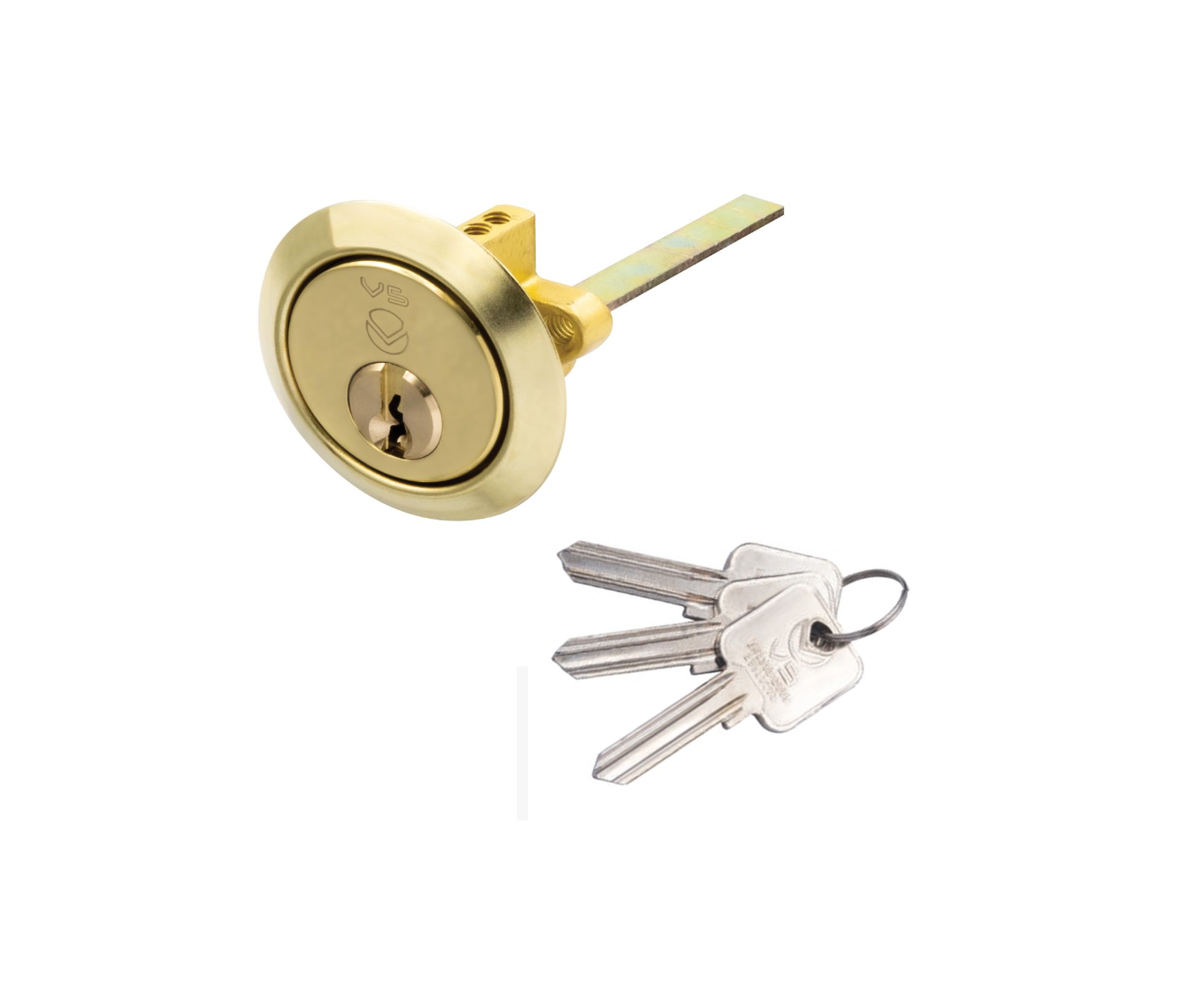 Zoo Hardware Vier V5 Rim Cylinder Keyed Alike Satin V5RMC20SBKA