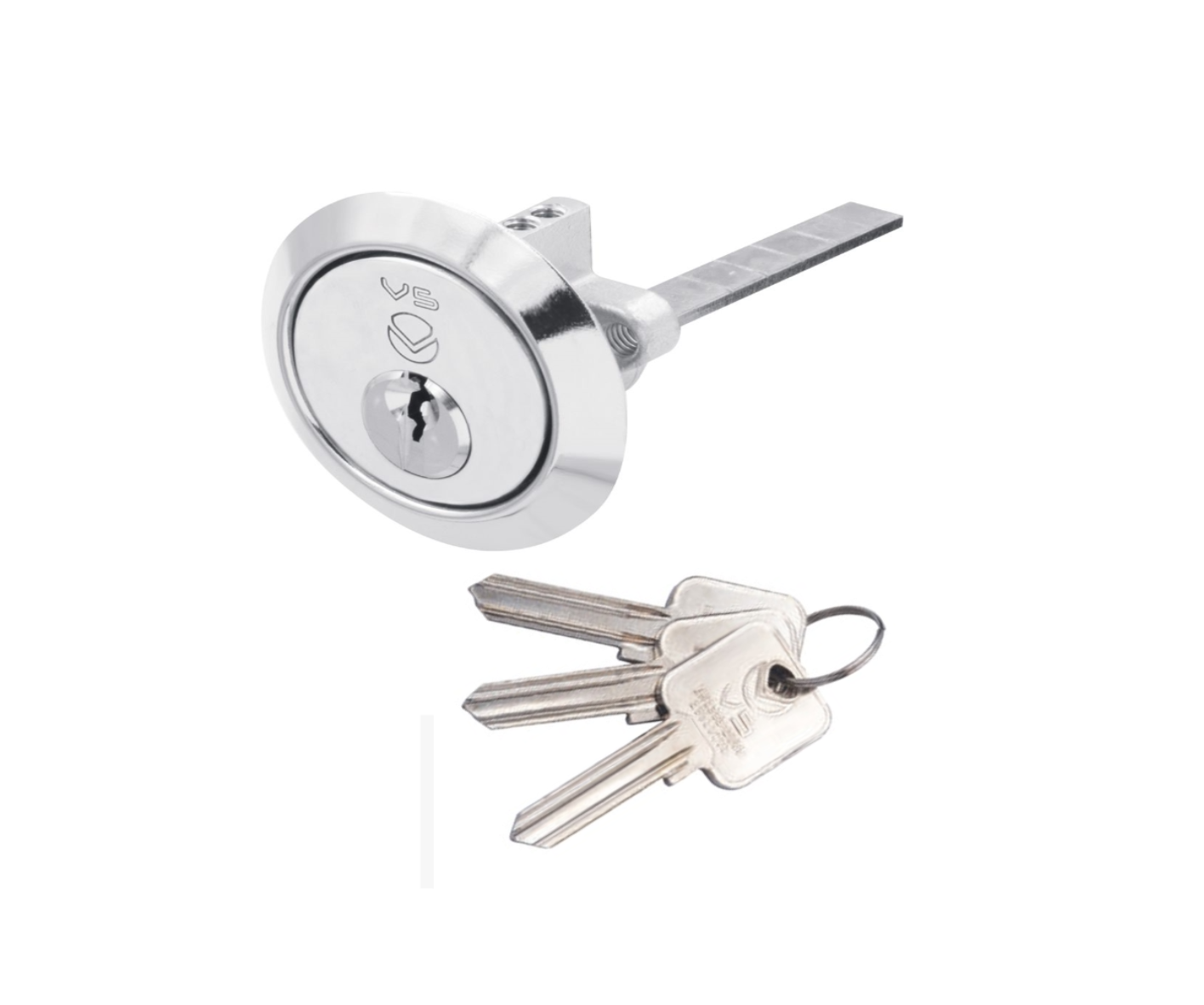 Vier V5RMC20PCMK V5 Rim Cylinder Master Keyed Polished Chrome