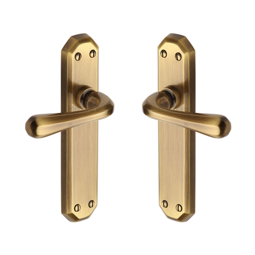 Heritage Brass V7060-AT Door Handle Lever Latch Charlbury Design Antique finish