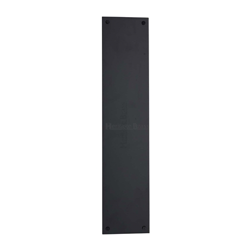 Heritage Brass Fingerplate 305mm Matt Black