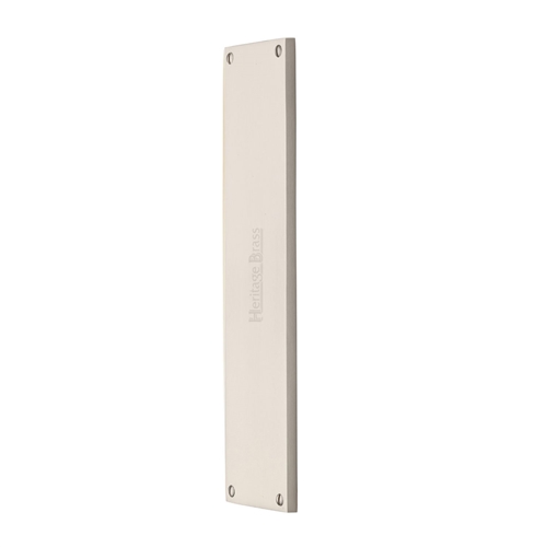 Heritage Brass Fingerplate 310mm Satin Nickel