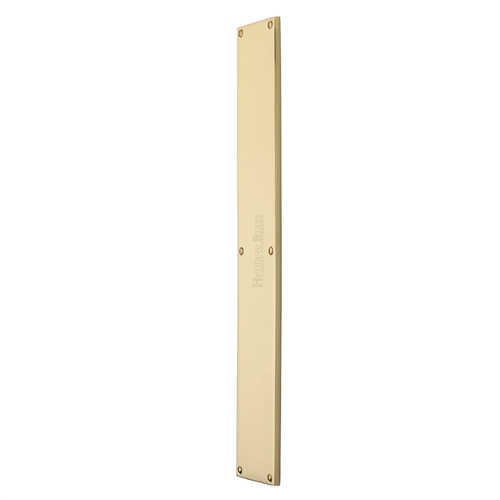 Heritage Brass Fingerplate 500mm Polished Brass