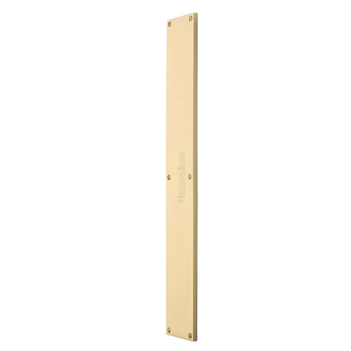Heritage Brass Fingerplate 500mm Satin Brass