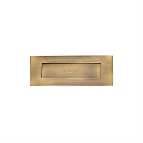 Heritage Brass V850 203-AT Letterplate 203mm x 76mm Antique finish  Letterbox