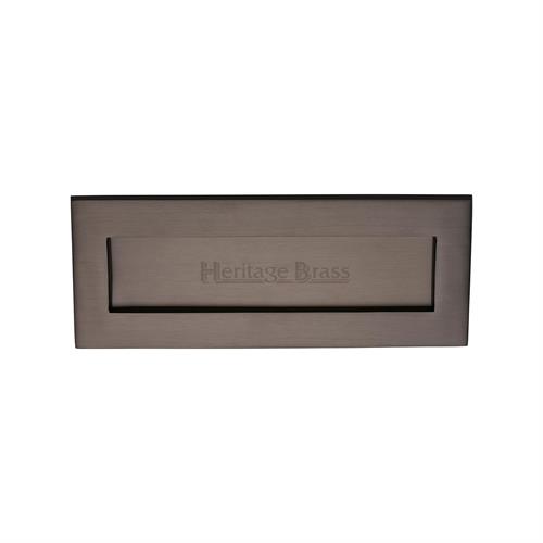 Heritage Brass V850 254-MB Letterplate 254mm x 79mm Matt Bronze finish  Letterbox