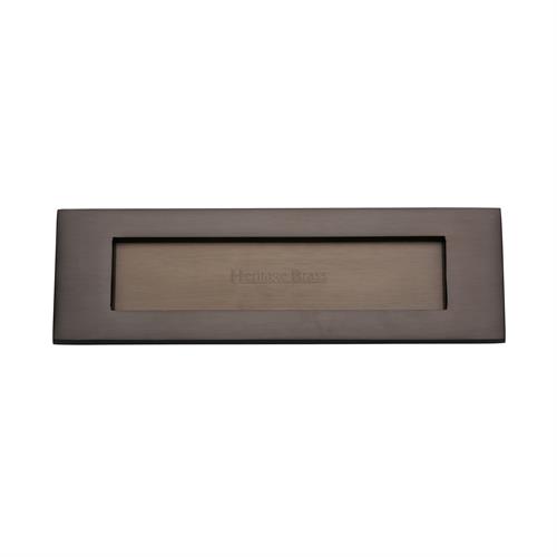 Heritage Brass V850 305-MB Letterplate 305mm x 101mm Matt Bronze finish  Letterbox