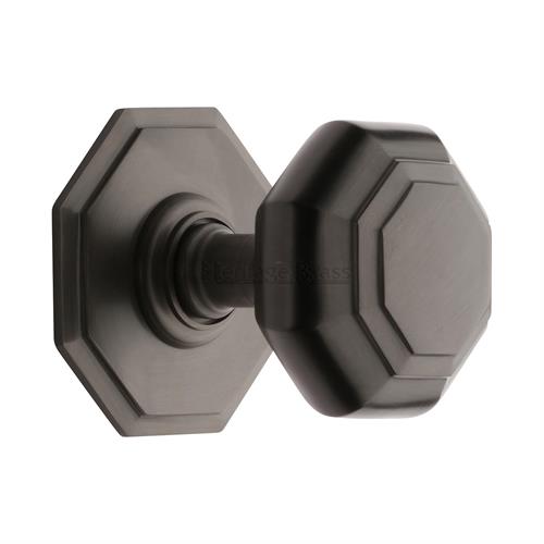 Heritage Brass V890-MB Octagon Centre Door Knob 3