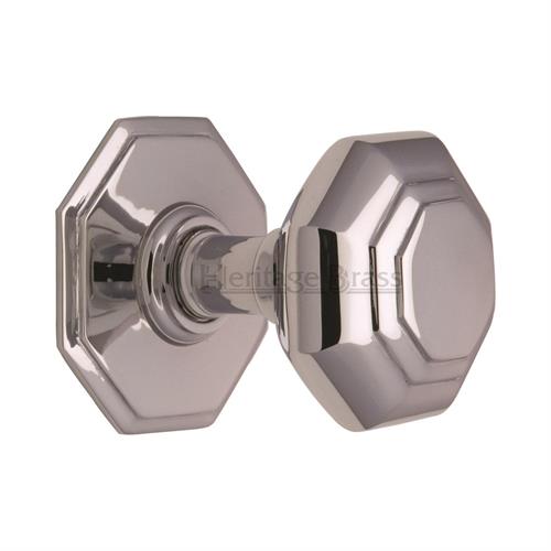 Heritage Brass V890-PC Octagon Centre Door Knob 3