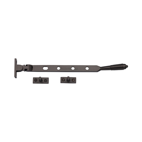 Heritage Brass Casement Window Stay Reeded Design Matt Bronze V892 10-MB