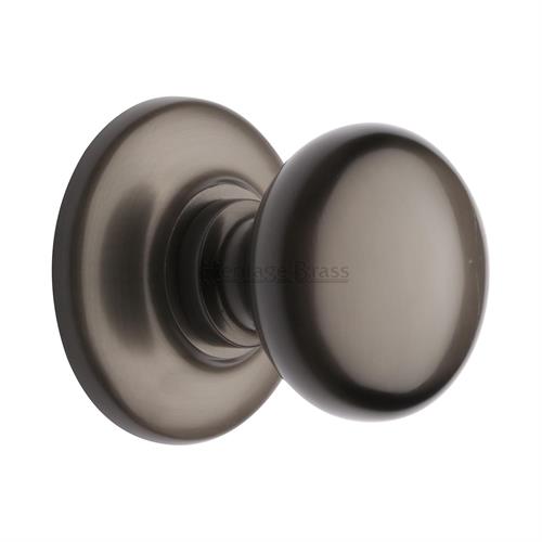 Heritage Brass V901-MB Centre Door Knob Round Design 3