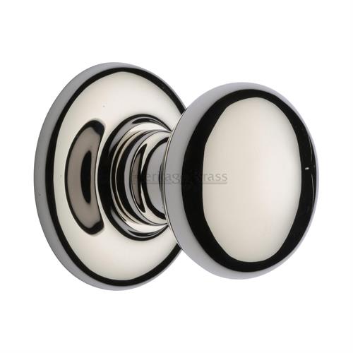 Heritage Brass V901-PNF Centre Door Knob Round Design 3