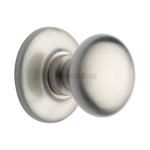V901-SN Centre Door Knob Round Design 3