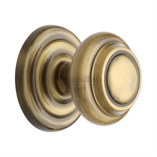 V905-AT Centre Door Knob Round Design 3 1/2