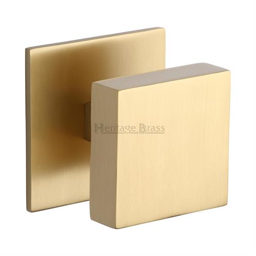 V908-SB Centre Door Knob Square Design 3