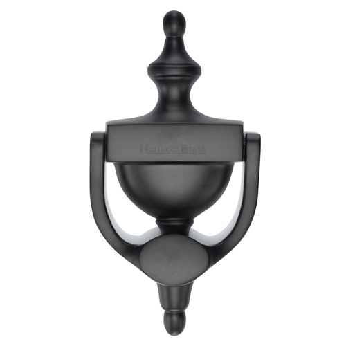 Heritage Brass Urn Knocker 7 1/4 Matt Black