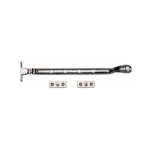Heritage Brass V990 10-PNF Casement Window Stay Spoon Pattern 10 Polished Nickel finish