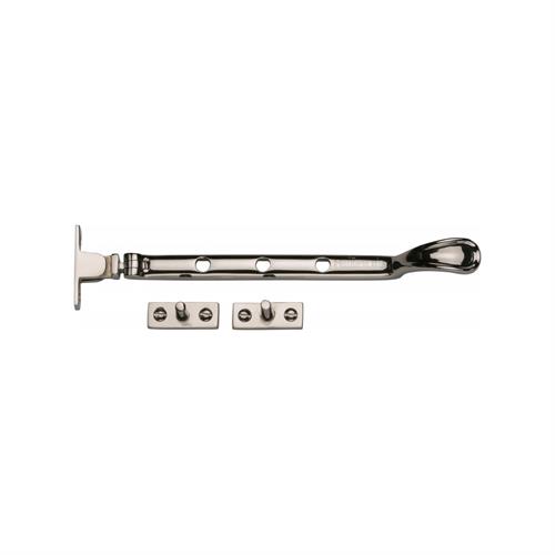 Heritage Brass V990 8-PNF Casement Window Stay Spoon Pattern 8 Polished Nickel finish