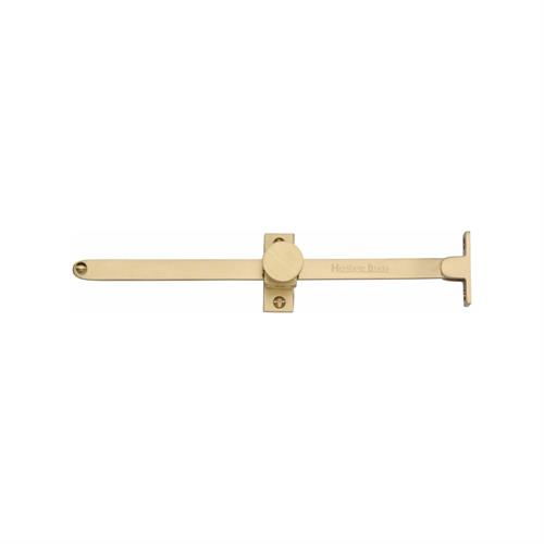 Heritage Brass V991 10-SB Casement Stay Sliding Design 10 Satin Brass Finish