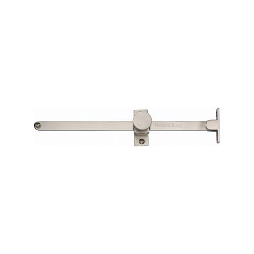 Heritage Brass V991 10-SN Casement Stay Sliding Design 10 Satin Nickel Finish