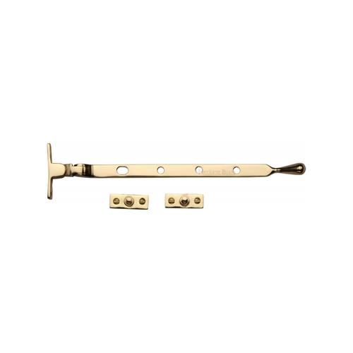 Heritage Brass V992 10-PB Casement Window Stay Ball Design 10 Polished Brass finish