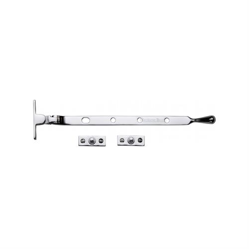 Heritage Brass V992 10-PC Casement Window Stay Ball Design 10 Polished Chrome finish