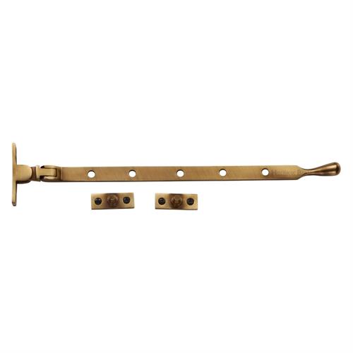 Heritage Brass V992 12-AT Casement Window Stay Ball Design 12 Antique finish