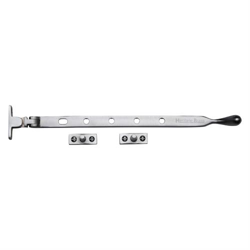 Heritage Brass V992 12-SC Casement Window Stay Ball Design 12 Satin Chrome finish