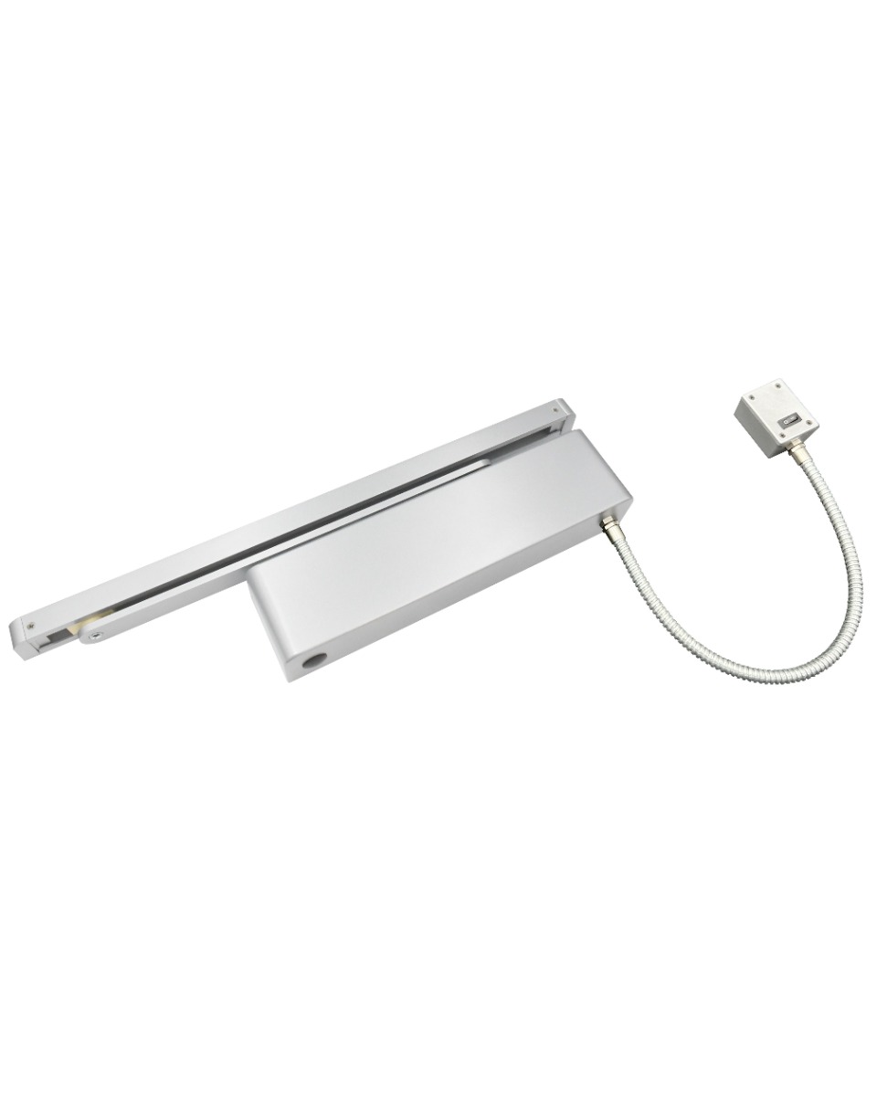 Vier VDC-EMT03-HO/SF-SR-SE Emag Door Closer, Track Arm - Silver Finish