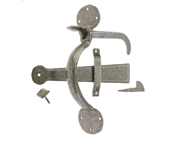 Frelan Suffolk latch 450mm VF31 Pewter