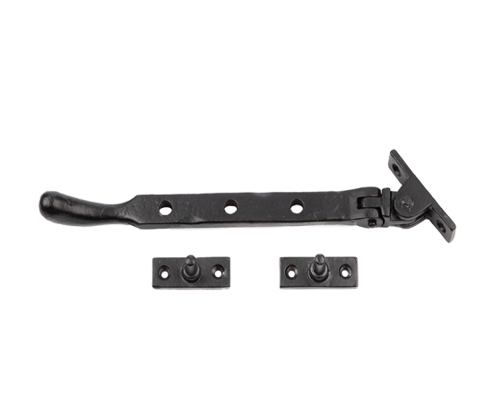 Frelan Bulb end casement stay 203mm VFB33A Black