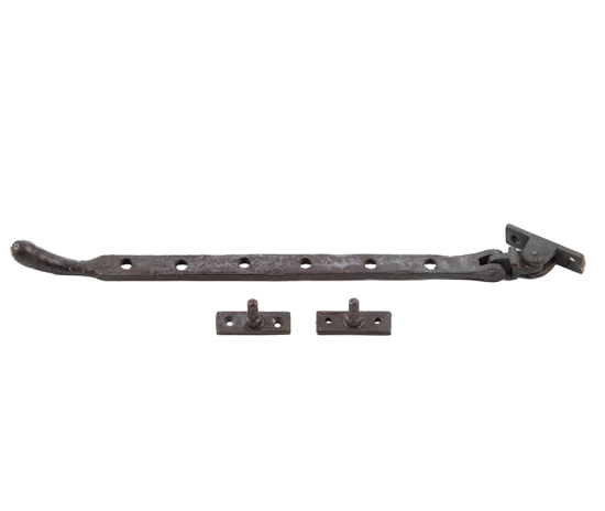 Frelan Bulb end casement stay 315mm VFX33C Beeswax