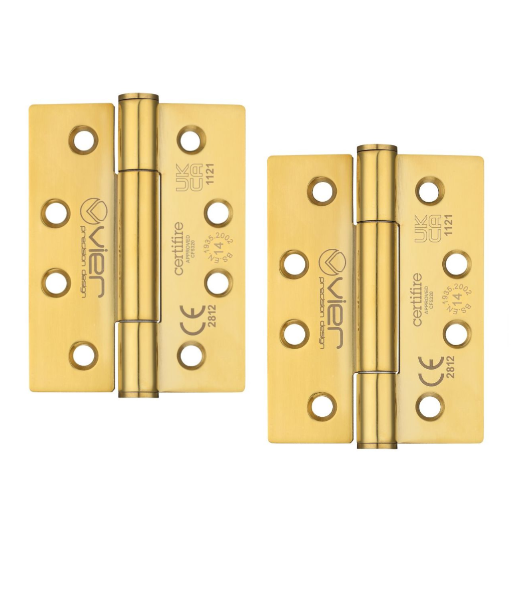 Vier VHC243PVD Grade 14 Concealed Bearing Hinge Stainless Steel - Grade 201 - 102 x 76 x 3mm Pvd