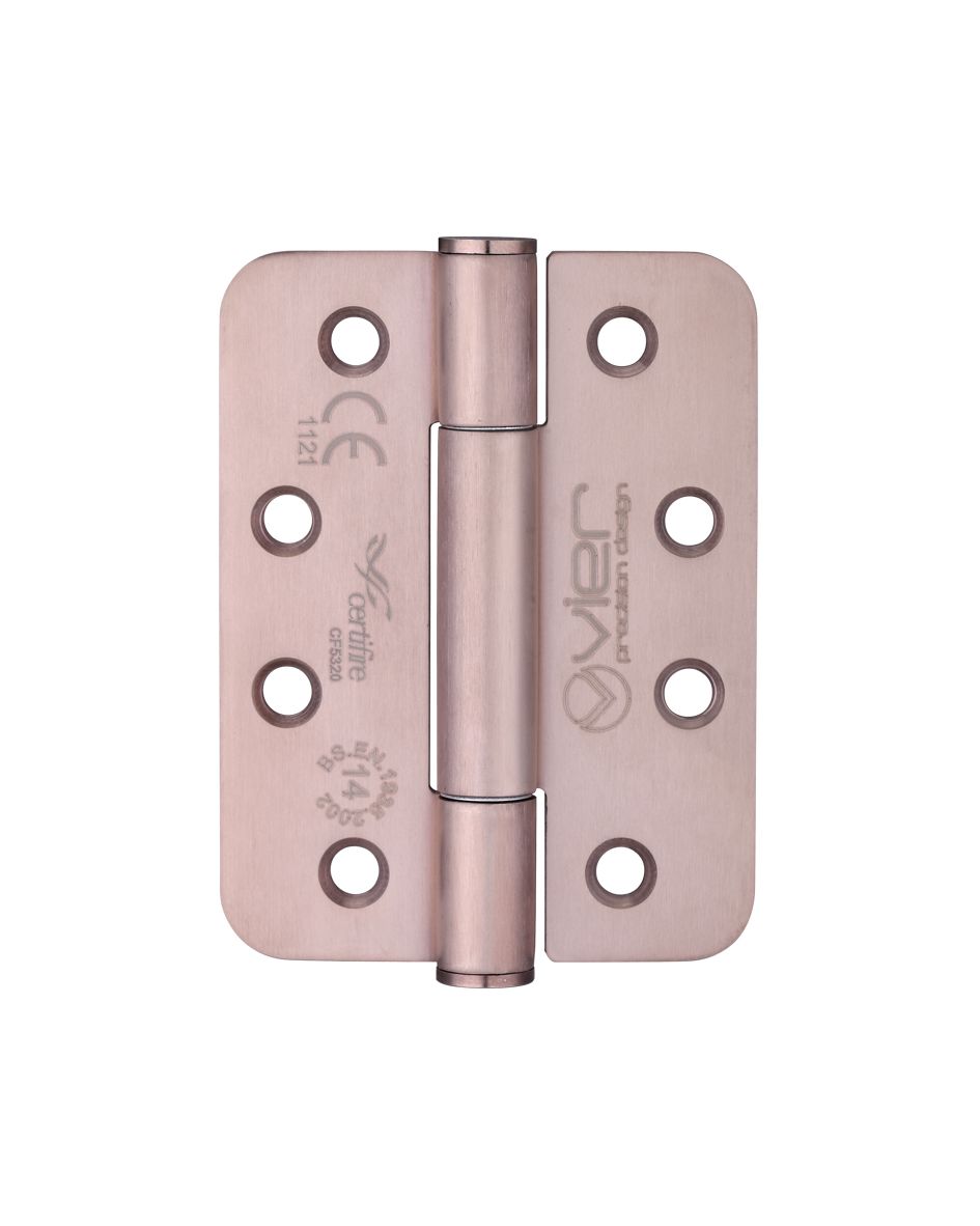 Vier VHC243RPVDBZ Grade 14 Concealed Bearing Hinge Stainless Steel Radius - Grade 201 - 102 x 76 x 3mm