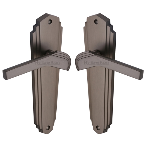 Heritage Brass WAL6510-MB Door Handle Lever Latch Waldorf Design Matt Bronze finish