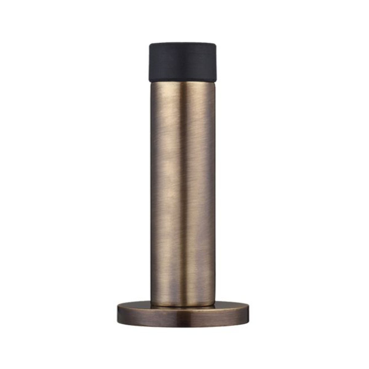 IRONZONE WDS070AB Projection Skirting Door Stop On Rose 70mm - Antique Brass