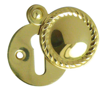 Frelan JG13PB Georgian covered escutcheon 32mm JG13PB Polished Brass