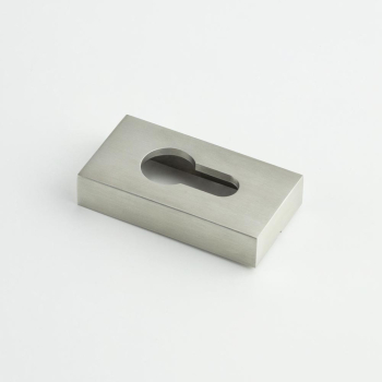 CRES Rectangular Satin Stainless Steel Euro Escutcheon CRES404SSS by Frelan