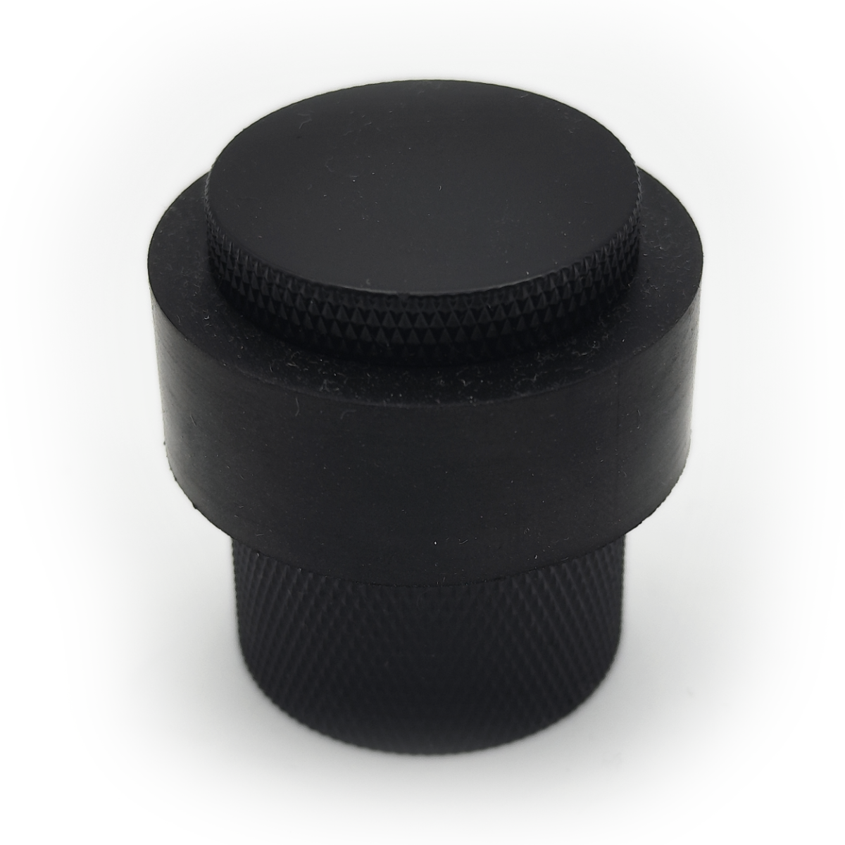 Acre & Clutton Westbrook Knurled Solid Brass Floor Door Stop 30mm Matt Black